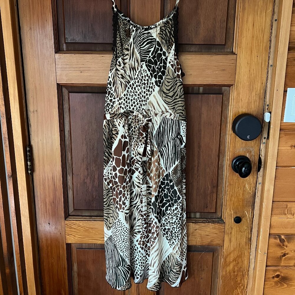 RARE Silk Moschino Cheap and Chic animal print dress